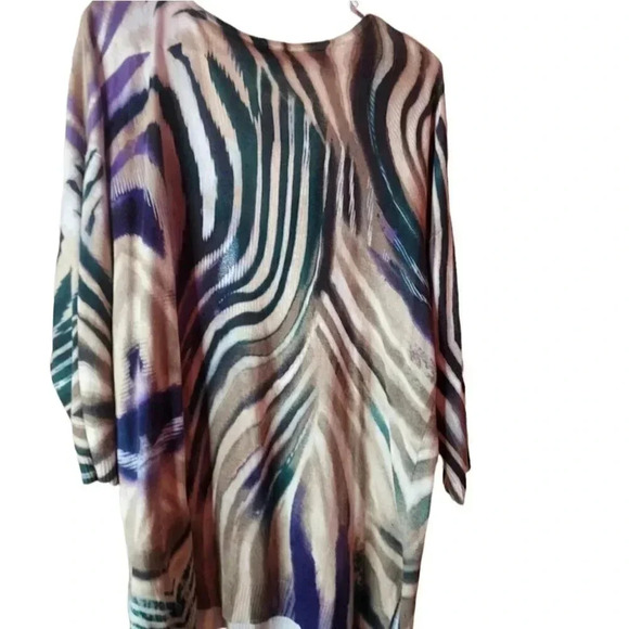 Chico's V-Neck Blouse Chico' Size 2 - Picture 4 of 8